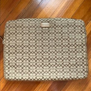 Authentic Coach 15” laptop sleeve/ case